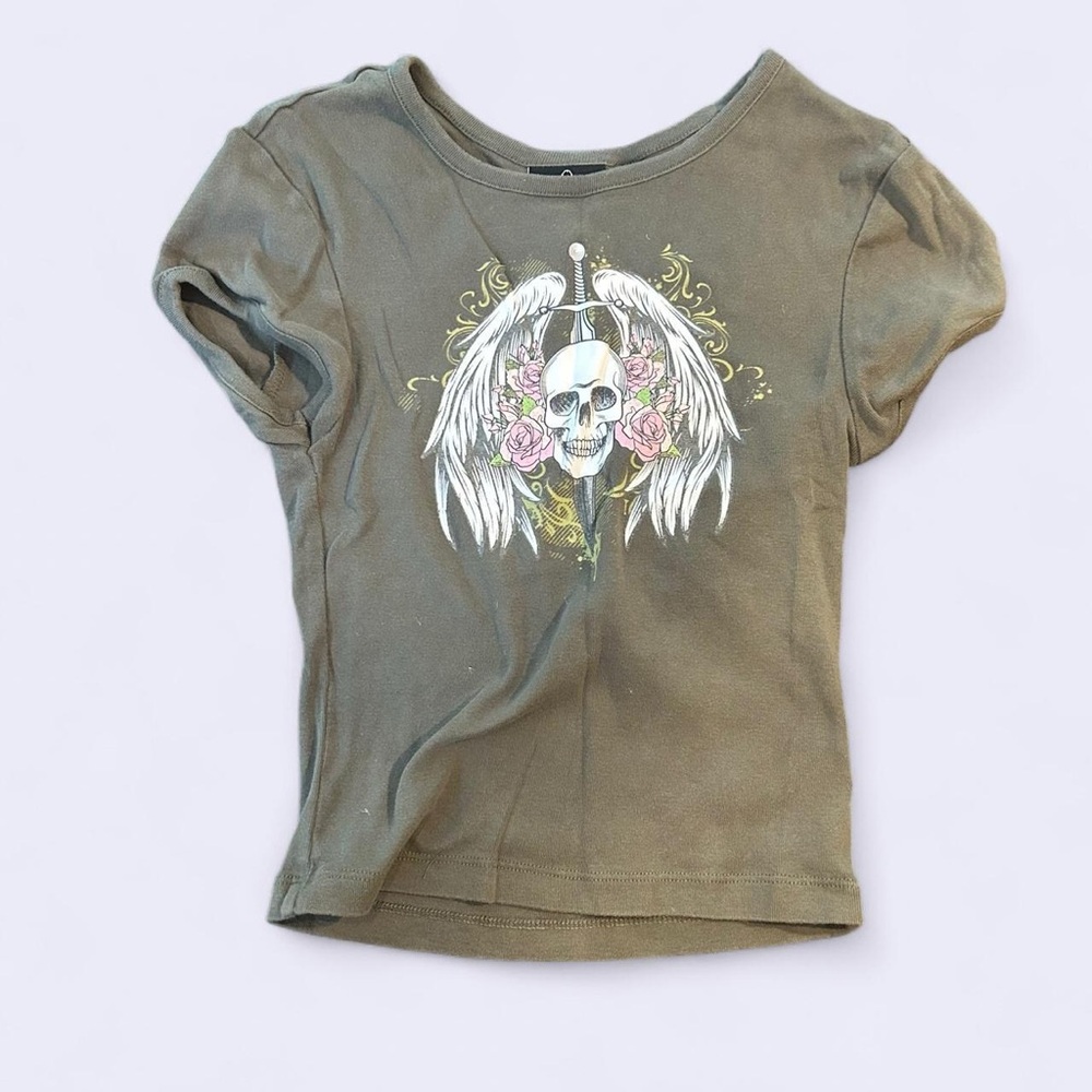 Olive Green Graphic Tee